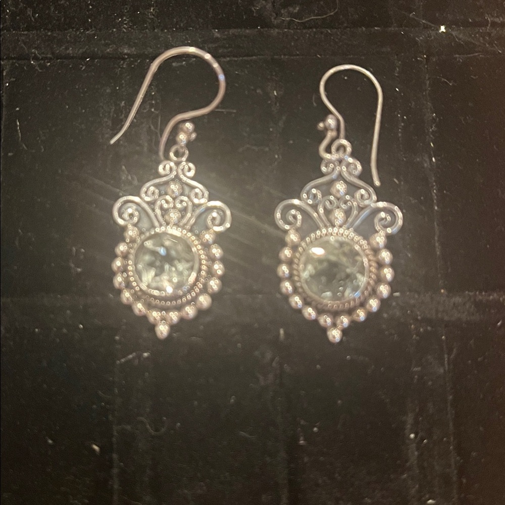 Elegant Sterling Silver Dangle Earrings